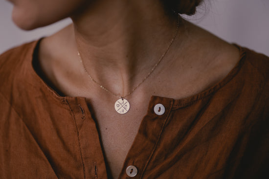 Cross My Initial Pendant Necklace
