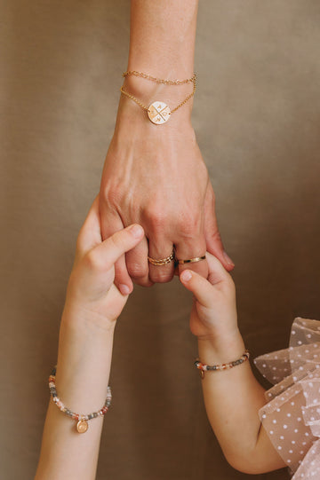 Cross My Initial Bracelet