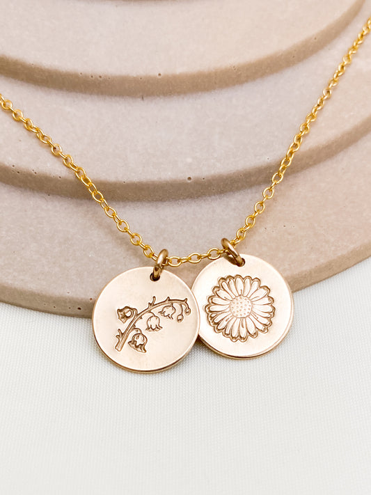 Birth Flower Necklace
