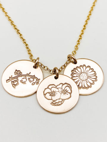 Birth Flower Necklace