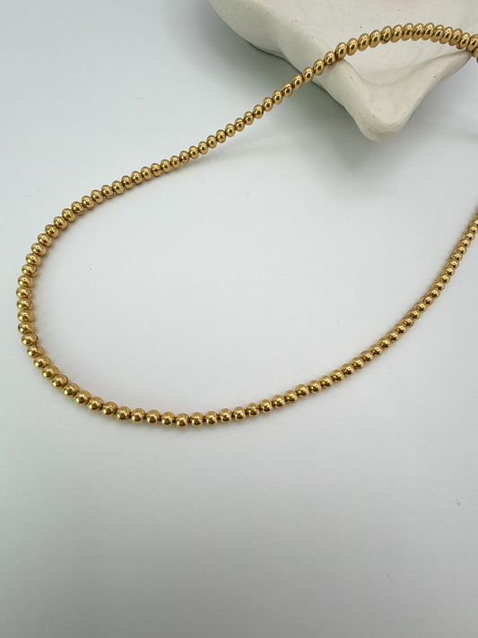 Galaxy Choker Necklace – Minimal Beaded Chain