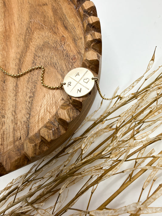 Cross My Initial Bracelet